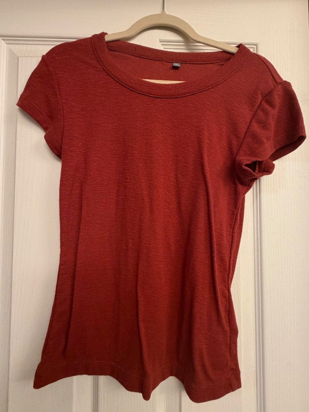 Title 9 red capsleeve t-shirt